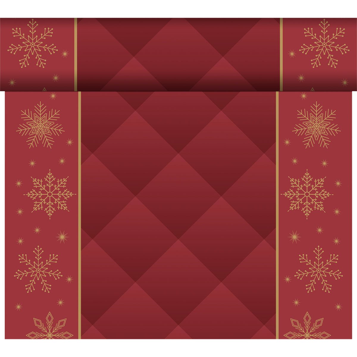 The organic Dunicel-Tete a Tete 0.4x24m from Duni GmbH is ideal for enhancing your sustainable table decoration or matching with an eco-friendly tablecloth for festive occasions.