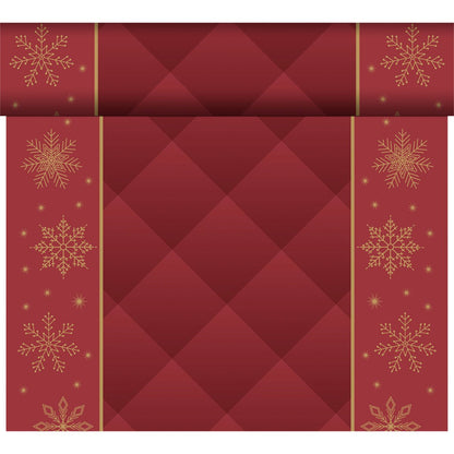 The organic Dunicel-Tete a Tete 0.4x24m from Duni GmbH is ideal for enhancing your sustainable table decoration or matching with an eco-friendly tablecloth for festive occasions.