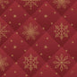 The Dunilin napkins 48x48cm Rhombus bordeaux by Duni GmbH feature golden snowflakes and starbursts on a quilted red background with a diamond pattern - ideal for adding luxury to your table. Pack (36 pieces).