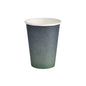 A single Duni GmbH WBC Urban paper cup, 360ml, with a dark green to black gradient, is depicted against a plain white background. The package contains 50 pieces.