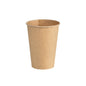 A cup for donors 210ml, PAP/WBC brown by Duni GmbH (pack of 50 pieces) stands upright against a white background.