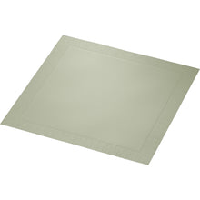 The Duni GmbH Zellt.Serv.40x40 Classic Pistachio Green Napkin, here unused with a subtle textured border on a white background, is delivered in a pack of 50 pieces - ideal for setting your table in style.