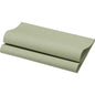 A neatly folded bio-Dunisoft napkin 40x40 cm in pistachio green from Duni GmbH (pack of 60) is presented against a white background, highlighting the textured, eco-friendly design.