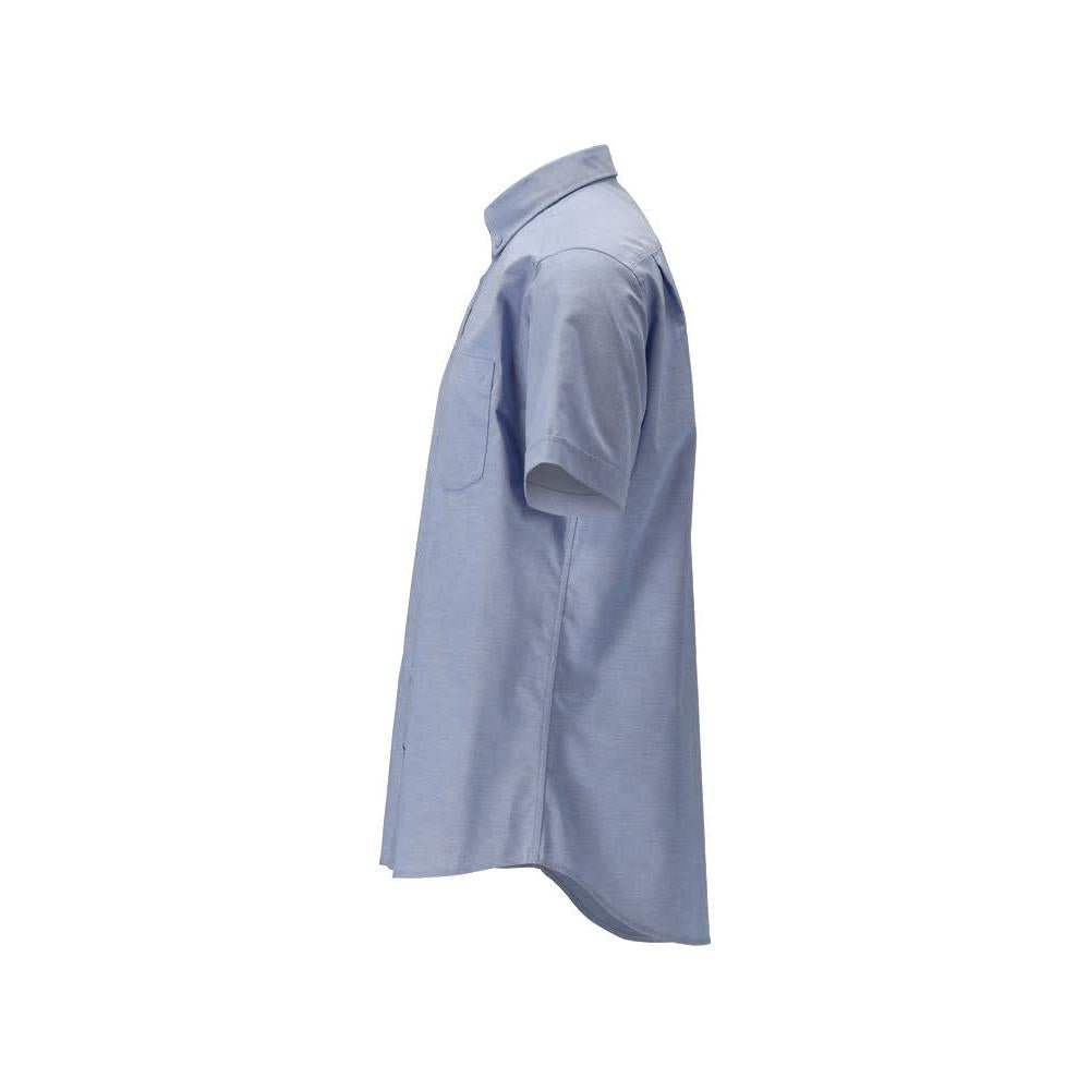 Shirt, short sleeves, modern fit, stretch, light blue