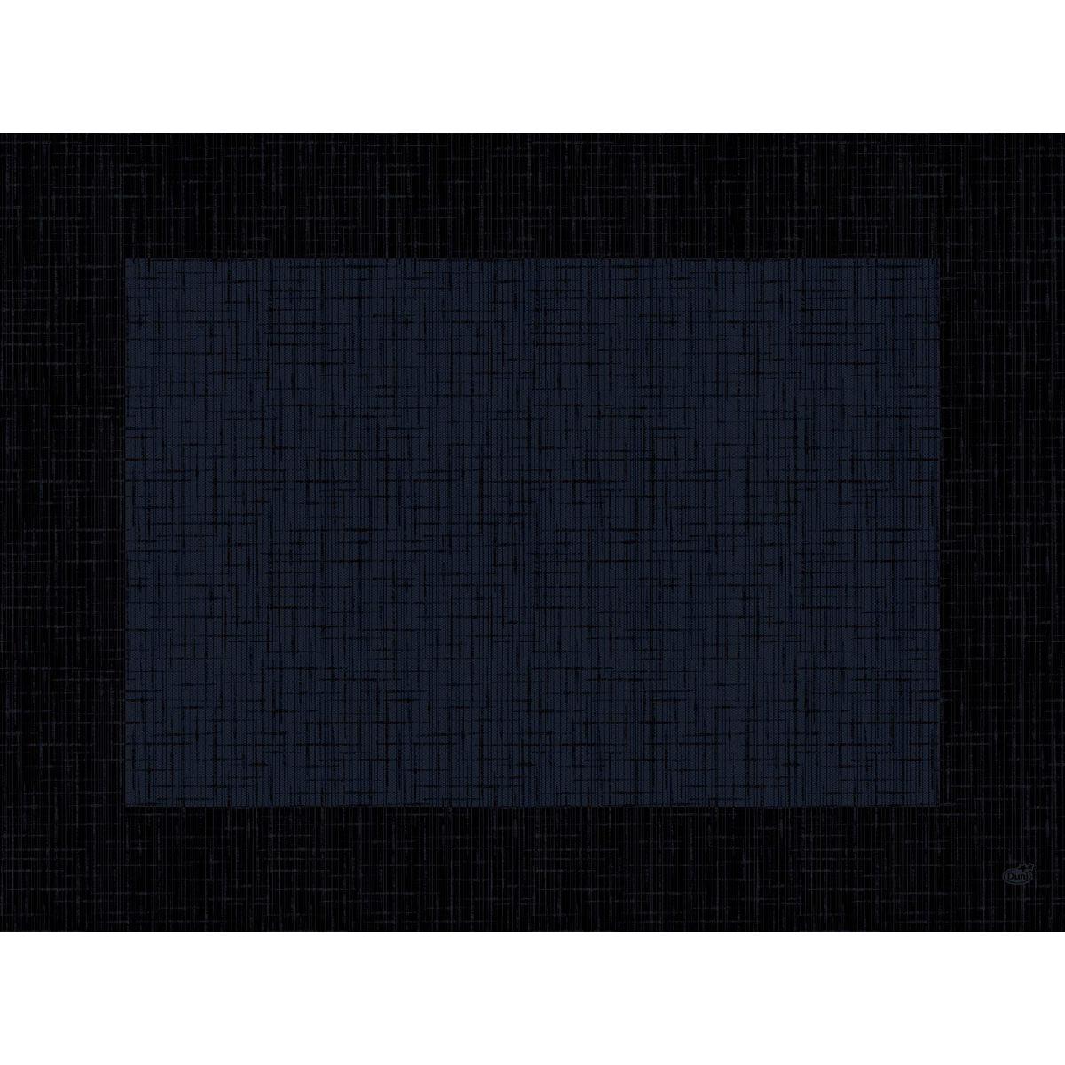 A large dark rectangle with a textured grid, echoing the style of the Bio-Dunicel sets 30x40 Linnea black by Duni GmbH, is centered on a black background with a subtle grid. There are no objects or texts visible in the image.