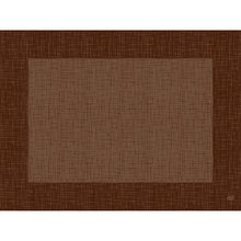 The Bio-Dunicel-Sets 30x40 Linnea Chestnut by Duni GmbH are high-quality, biodegradable placemats with a cross-hatch pattern in stylish brown, perfect for any table. The package contains 100 pieces.