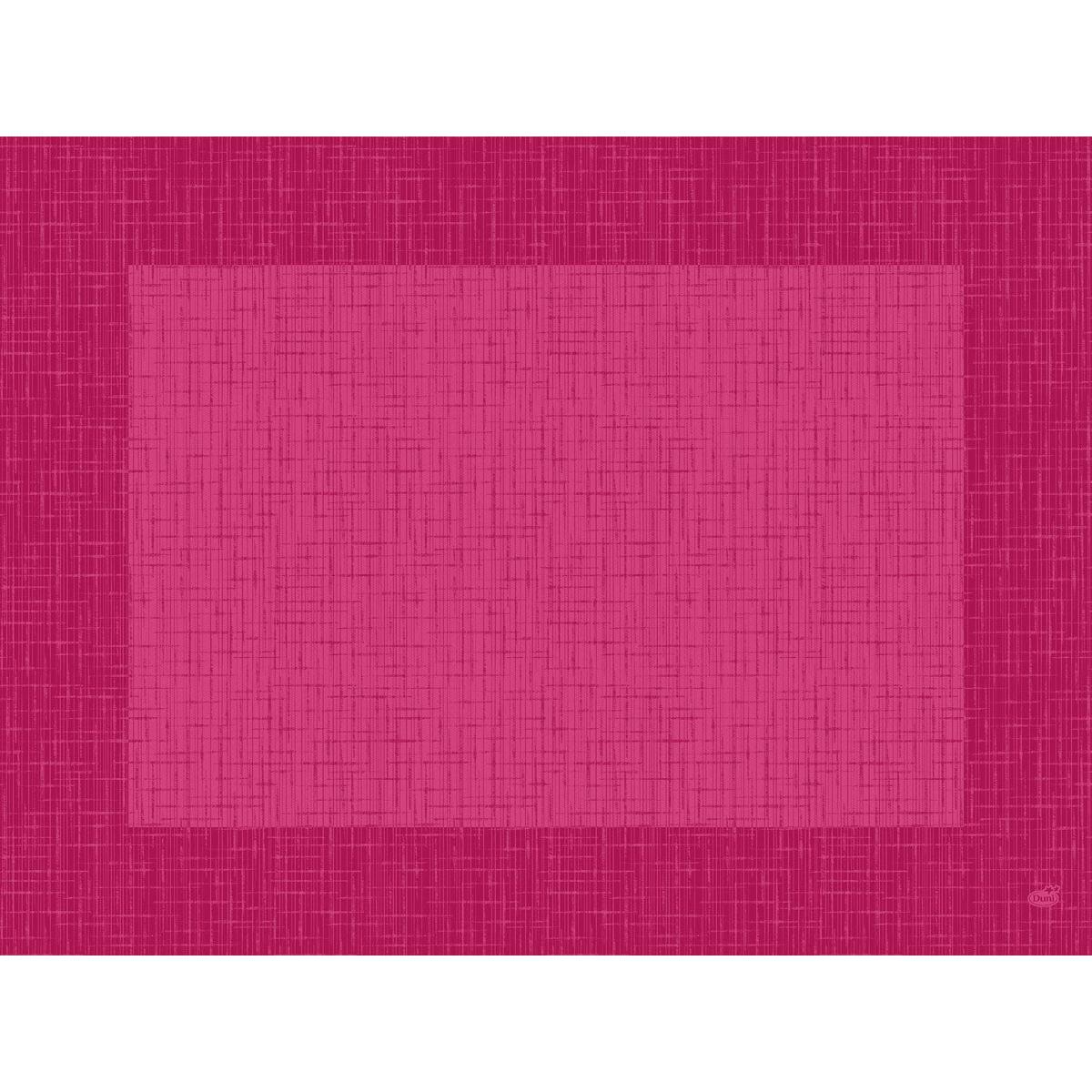 The Bio-Dunicel Sets 30x40 Linnea fuchsia by Duni GmbH are high-quality, rectangular placemats in medium and dark pink with crosshatch pattern - perfect for combining with biodegradable napkins for an environmentally friendly, geometric table setting.