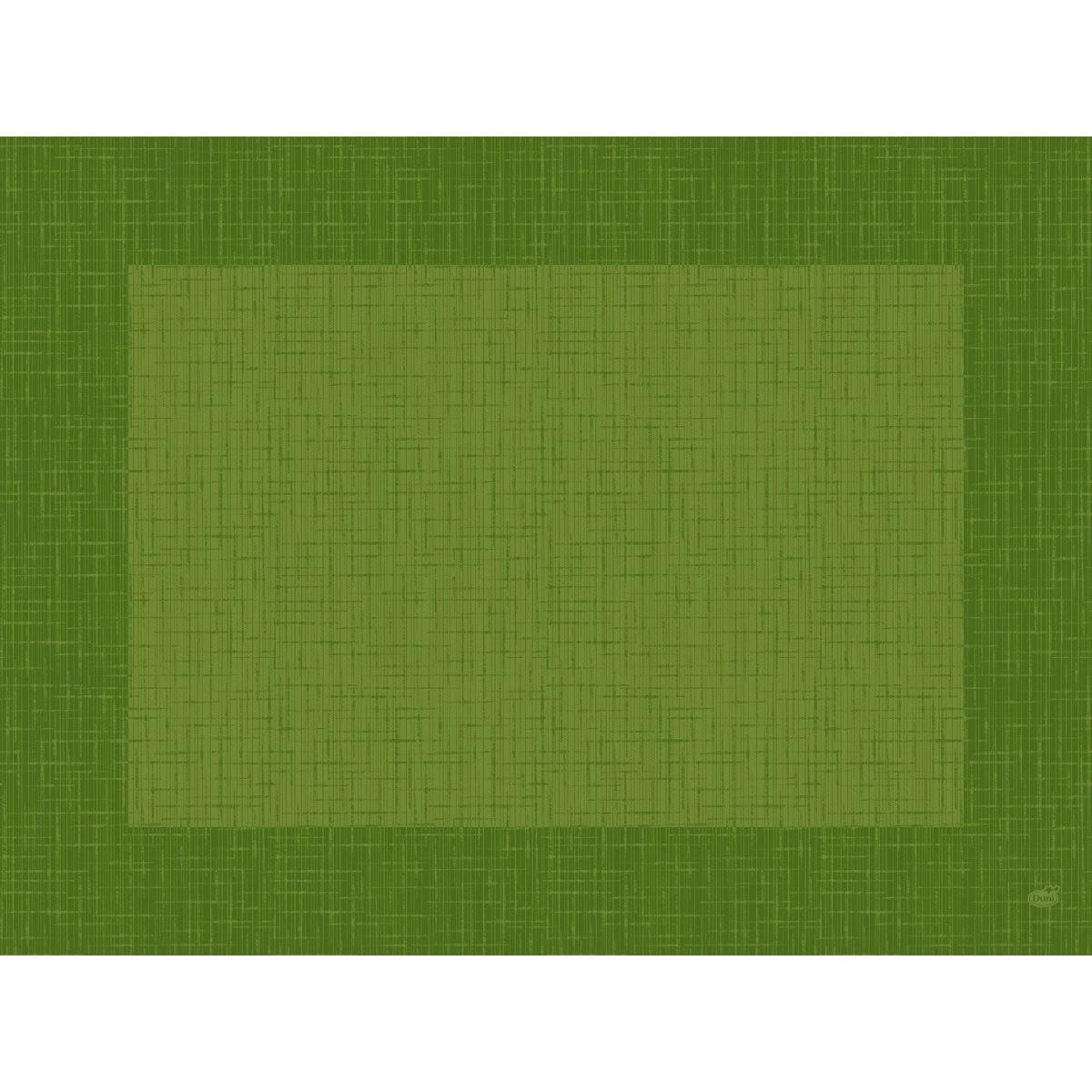 The Bio-Dunicel sets 30x40 Linnea Leaf Green by Duni GmbH are environmentally friendly placemats in a delicate light green with a dark green border and subtle cross structure - ideal for stylish tables. Pack of 100 pieces.