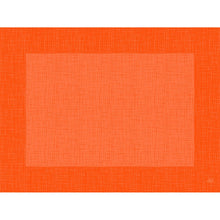 A rectangular image with a grid-like pattern reflects the Bio-Dunicel-Set 30x40 Linnea, orange from Duni GmbH-high-quality, biodegradable placemats with a bright center and dark border, perfect for stylish table decoration.