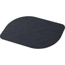 The photo shows a single black, oval Bio-Dunicel set 28x38cm (Stucco black) by Duni GmbH, made from recycled paper and photographed against a white background. Pack of 100 high-quality placemats.