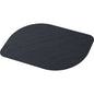The photo shows a single black, oval Bio-Dunicel set 28x38cm (Stucco black) by Duni GmbH, made from recycled paper and photographed against a white background. Pack of 100 high-quality placemats.