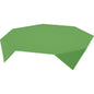 A Bio-Dunicel-Mitteld. 84x84 cm tablecloth in leaf green from Duni GmbH adorns the table as an environmentally friendly, polygonal decoration and provides elegant accents against a white background. Pack of 20 pieces.