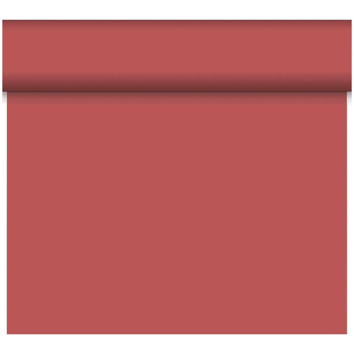 The Duni GmbH Bio-DC-Tete a Tete 0.4x24m is a matte, muted reddish-brown wallpaper roll made of biodegradable material - an eco-friendly product ideal for stylish, sustainable decoration.