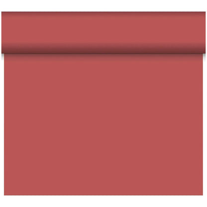The Duni GmbH Bio-DC-Tete a Tete 0.4x24m is a matte, muted reddish-brown wallpaper roll made of biodegradable material - an eco-friendly product ideal for stylish, sustainable decoration.