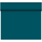 A solid teal background with a shaded horizontal edge creates an eco-friendly atmosphere - ideal for highlighting the biodegradable Bio-DC-Tete a Tete 0.4x24m by Duni GmbH.
