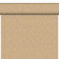 The Bio-DC-Tete a Tete 0.4x24m from Duni GmbH is a biodegradable, environmentally friendly wallpaper with a light brown background and repeating geometric light line patterns, partially unrolled and applied vertically.