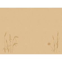 The Duni GmbH Bio-Dunicel sets 30x40 cm meadow natural are light brown, biodegradable placemats with simple grass and wildflower line art - ideal eco-friendly placemats for any setting. The package contains 100 pieces.