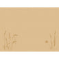 The Duni GmbH Bio-Dunicel sets 30x40 cm meadow natural are light brown, biodegradable placemats with simple grass and wildflower line art - ideal eco-friendly placemats for any setting. The package contains 100 pieces.