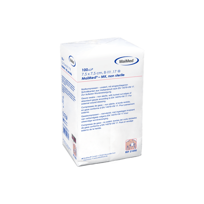 MaiMed-MK-unsterile gauze compresses of 100 pieces/paper bag
