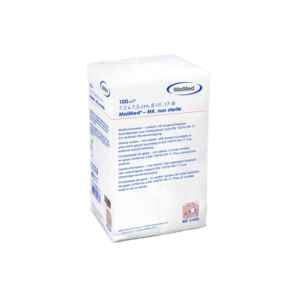 MaiMed-MK-unsterile gauze compresses of 100 pieces/paper bag