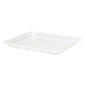 The Duni GmbH PP Caterline 227x178x18mm, 500ml, transparent tray is a simple, rectangular plastic packaging with slightly raised edges - ideal for food - on a white background.