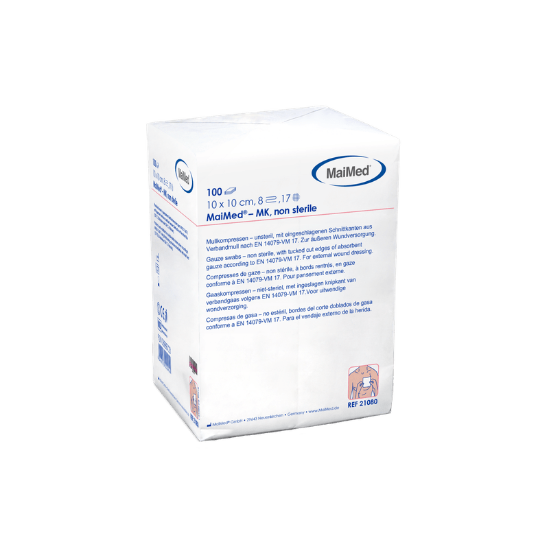 MaiMed-MK-unsterile gauze compresses of 100 pieces/paper bag