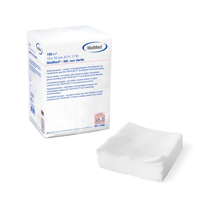 MaiMed-MK-unsterile gauze compresses of 100 pieces/paper bag