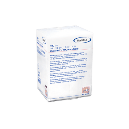 MaiMed-MK-unsterile gauze compresses of 100 pieces/paper bag