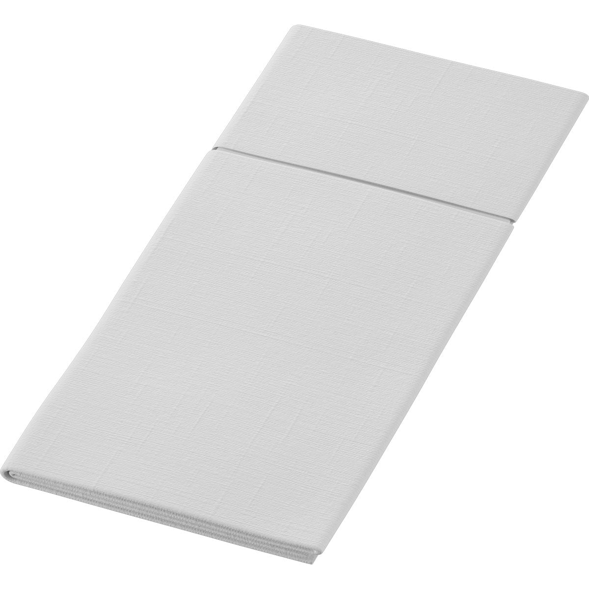 The Duniletto-Slim 40x33cm by Duni GmbH is a folded white fabric napkin with a subtle texture pattern, perfect as a hygienic base or stylish alternative, depicted on a plain white background.