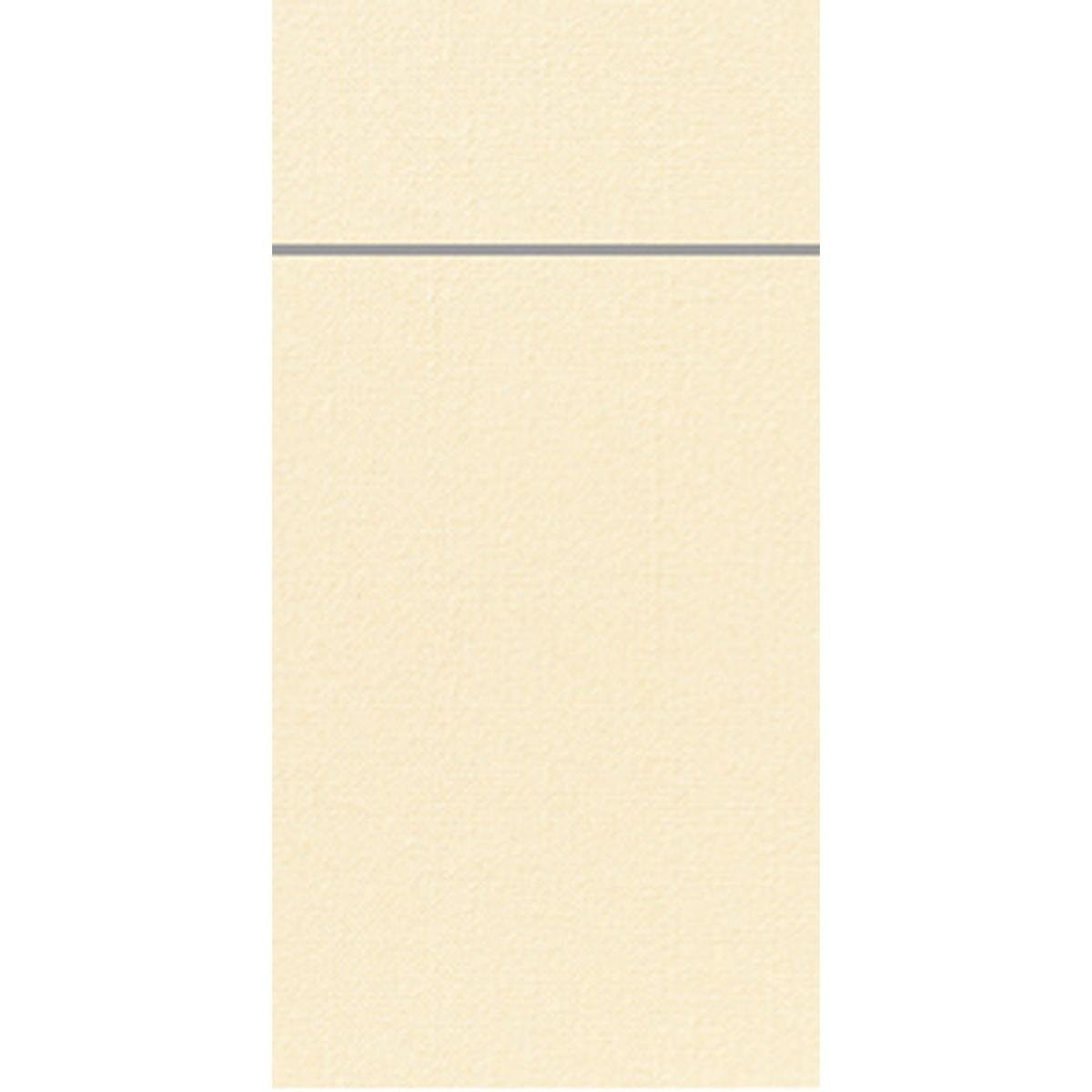 A beige textured background with a single thin horizontal gray line at the top, inspired by the clear design of the Duniletto-Slim 40x33cm by Duni GmbH.