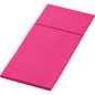 The Duniletto-Slim 40x33cm by Duni GmbH is a folded rectangular pink mat with a visible middle fold, depicted on a white background - perfect as a hygienic base for clean, comfortable workouts.