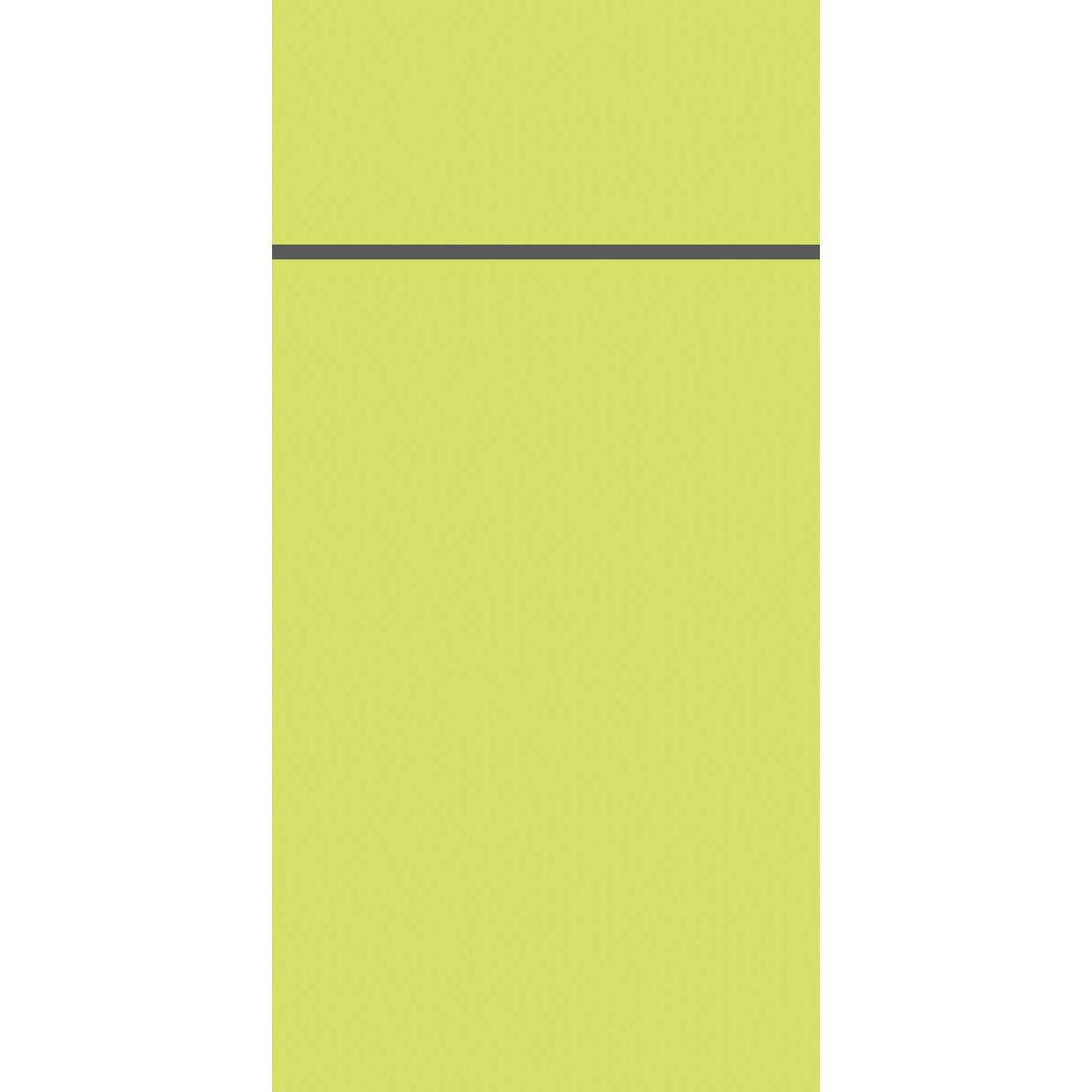 A solid yellow background with a single, straight, horizontal, dark line near the top edge - perfect to highlight the Duniletto-Slim 40x33cm by Duni GmbH in a clear, modern display.