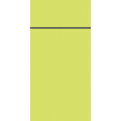 A solid yellow background with a single, straight, horizontal, dark line near the top edge - perfect to highlight the Duniletto-Slim 40x33cm by Duni GmbH in a clear, modern display.