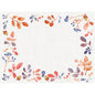 A rectangular white background, framed by watercolor-like autumn leaves, berries, and acorns, forms the centerpiece - ideal for the Duni GmbH Bio-Dunicel-Sets 30x40 Autumn Gradient (pack of 100 pieces). The central area is left blank.
