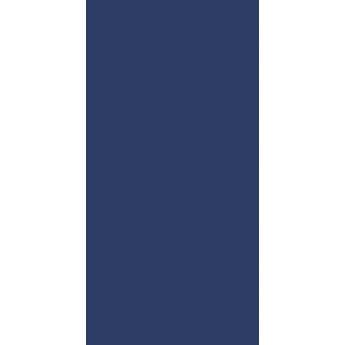 A solid dark blue rectangle is centered between two vertical white bars, reminiscent of the sophisticated design of the Duni GmbH cellulose napkins 33x33 cm 3-ply dark blue 1/8 fold (250 napkins).