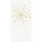 A golden starry sky and abstract lines on white make the Bio-Dunisoft napkins 40x40cm 1/8F by Duni GmbH a stylish and sustainable choice for any table.