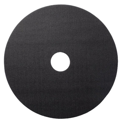 A flat, black, round pad with a hole in the center, viewed from above on a white background – ideal for use with the Twister Hybrid Holder, holder for the Twister Hybrid Tool by Diversey Deutschland GmbH & Co. OHG.