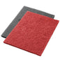 Two rectangular Twister Pads from Diversey Deutschland GmbH & Co. OHG, one of them red, slightly overlap. Their rough texture makes each scrubbing and deep cleaning pad ideal for thorough and efficient cleaning tasks.