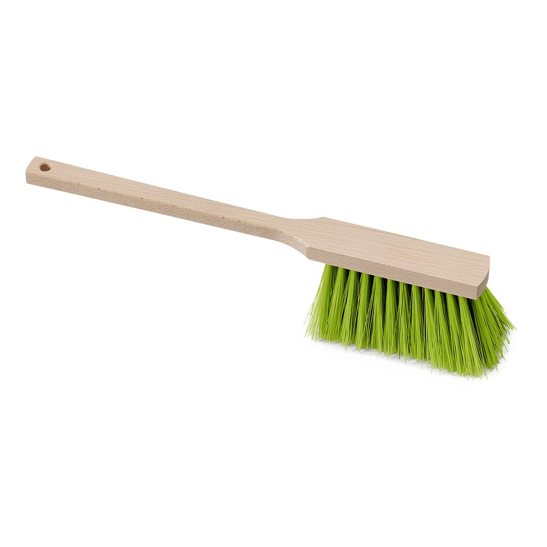 The Nölle Profi-Bürste Prestige long-handle hand broom (43 cm) with beech wood body and Elaston bristles is depicted on a white background.