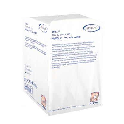 MaiMed-VK non-sterile fleece compresses of 100 pieces/paper bag