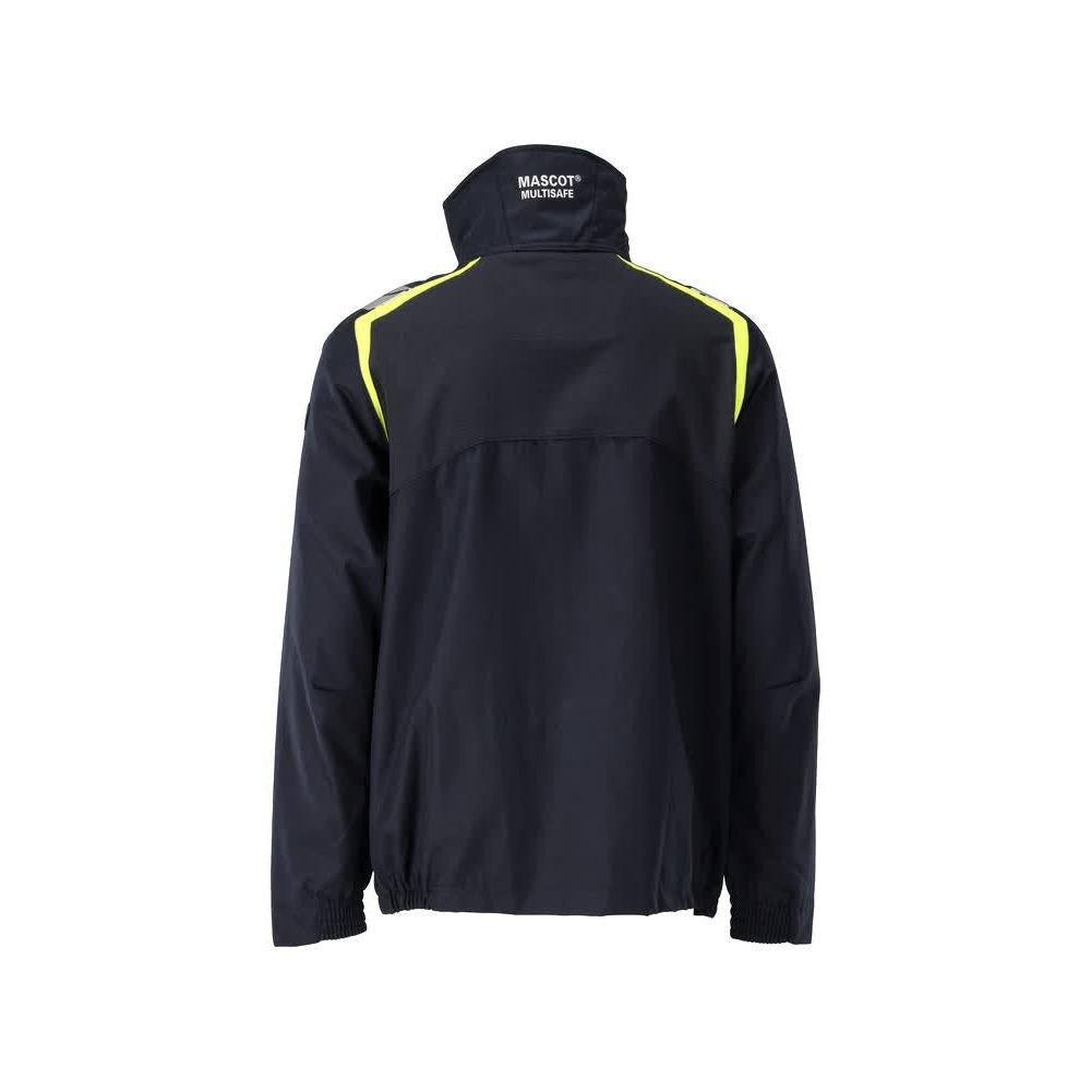 Jacket, stretch inserts Multisafe work jacket, black blue/hi-vis yellow