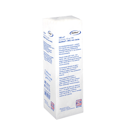 MaiMed-MKS-unsterile gauze slit compresses, 100 pieces/paper bag