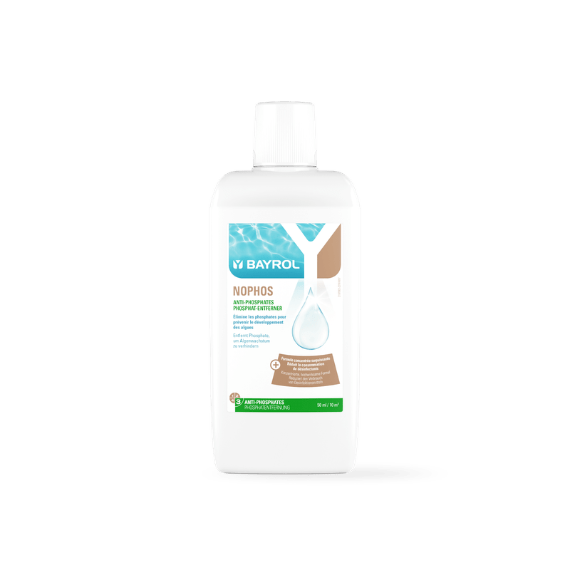 BAYROL Nophos 1 L For the removal and prevention of phosphates in pool water | Canister (1 l) 