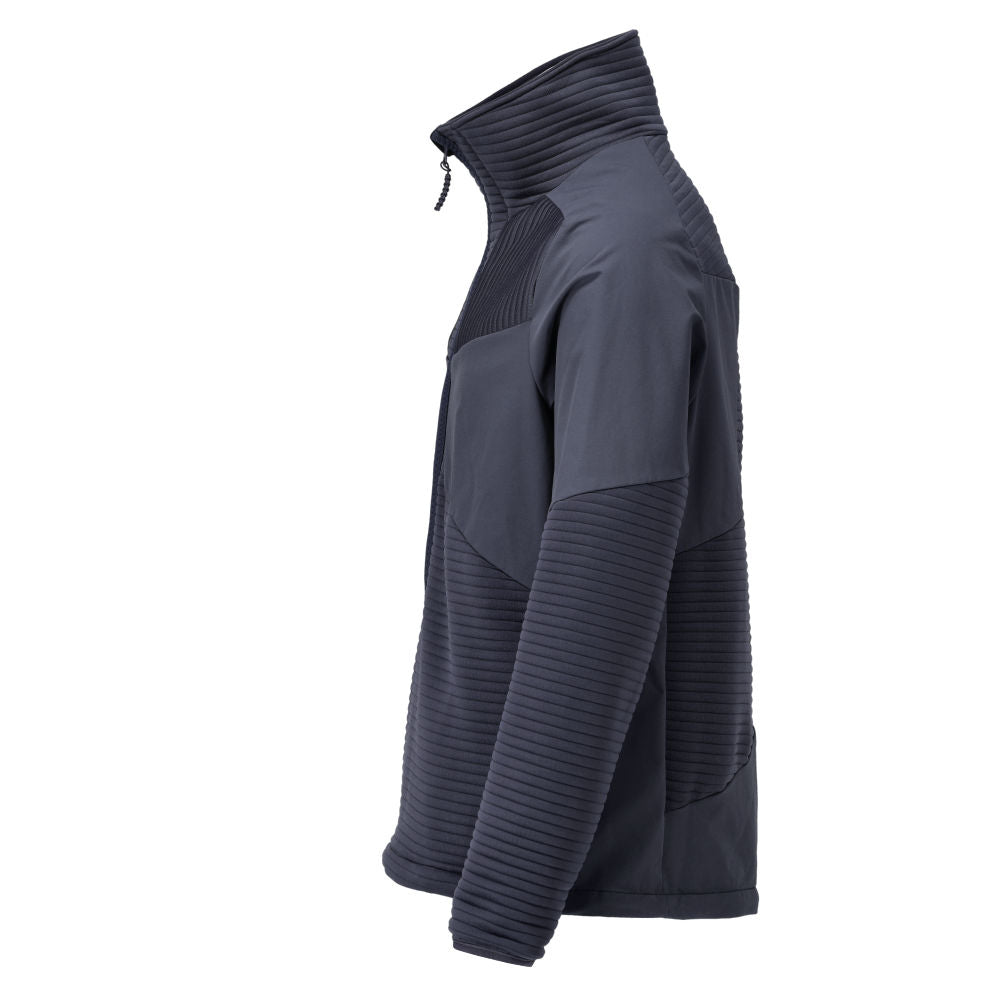 Fleece sweater, short zip, microfleece jacket lining