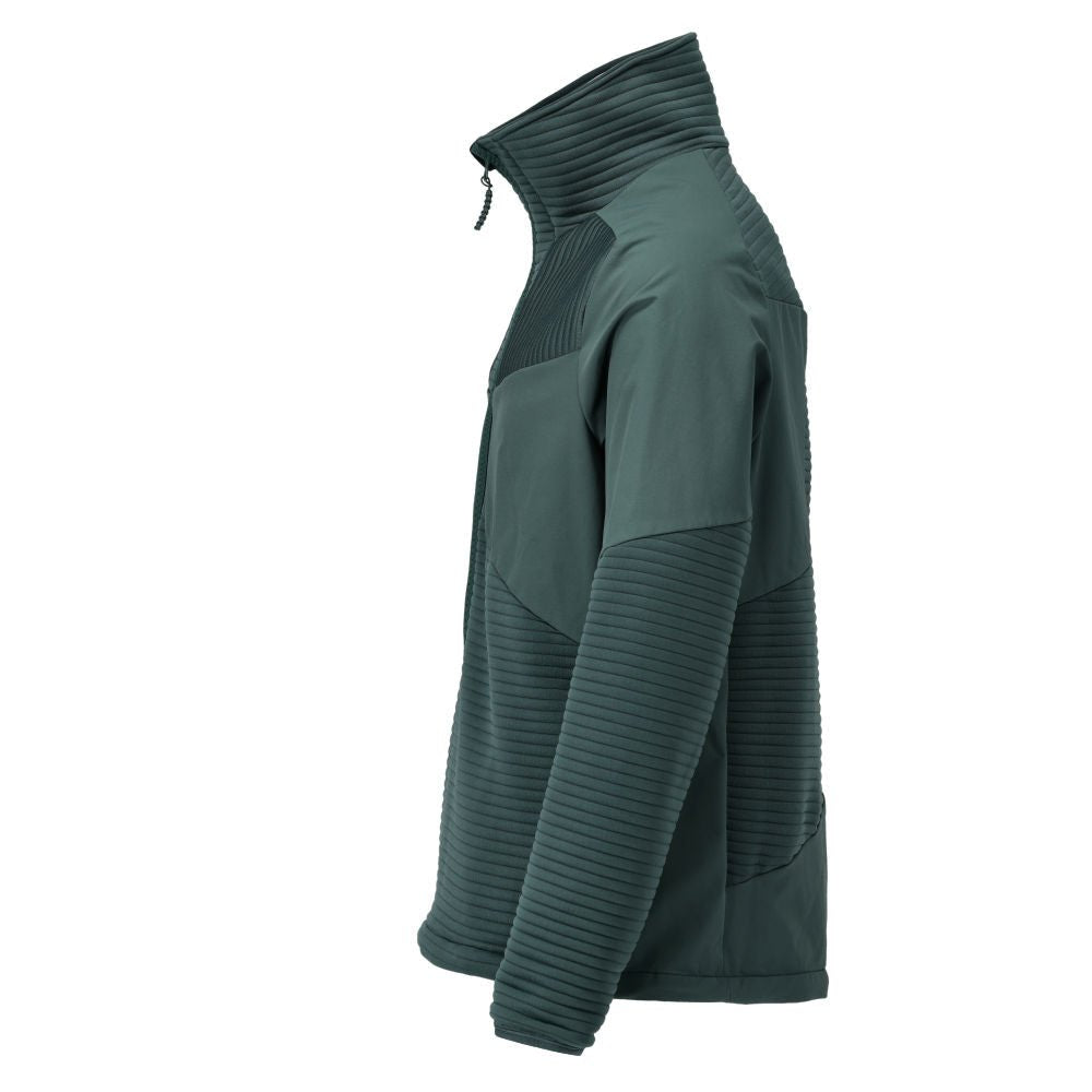 Fleece sweater, short zip, microfleece jacket lining