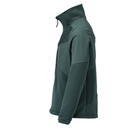 Fleece sweater, short zip, microfleece jacket lining