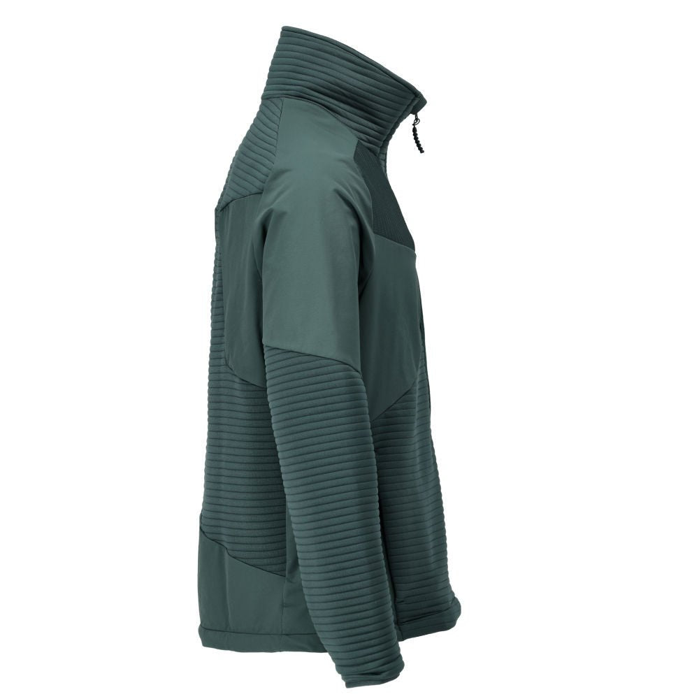Fleece sweater, short zip, microfleece jacket lining