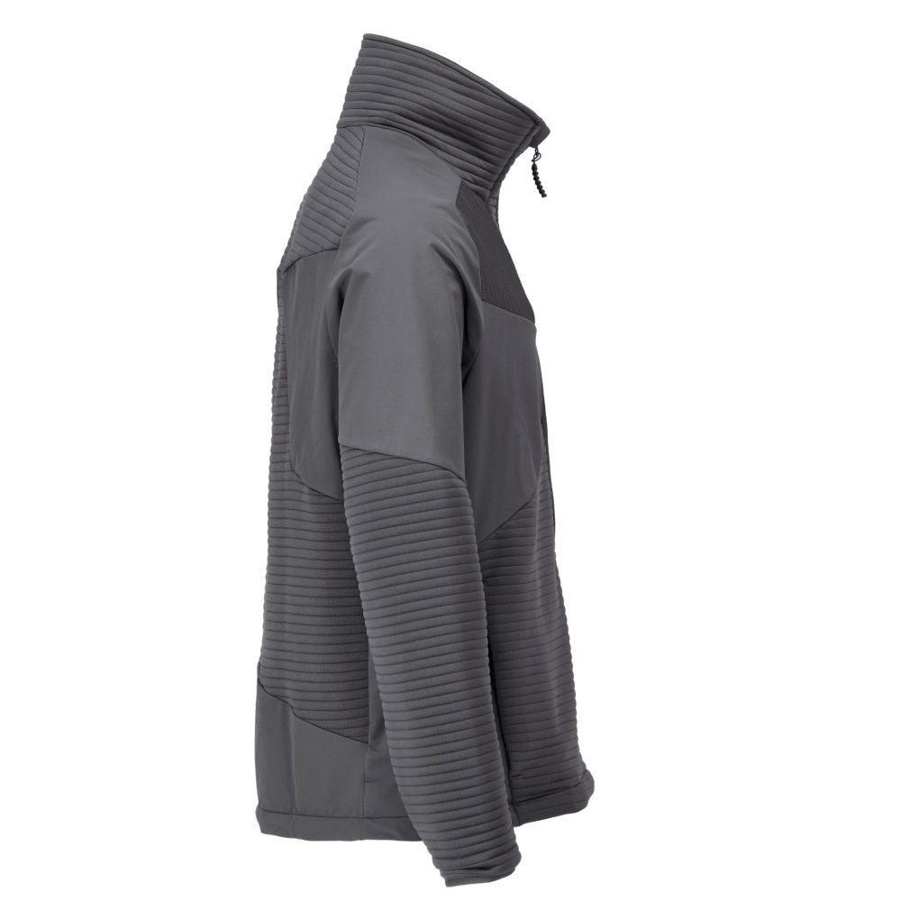 Fleece sweater, short zip, microfleece jacket lining