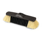 The Nölle Profi Brush Stubenbesen (28 cm, anthracite) from Nölle Profi Brush Bürsten- & Pinseltechnik e.K. features a black plastic base with a quality mix of bristles - black center, light brown sides - and a threaded hole for handle attachment.