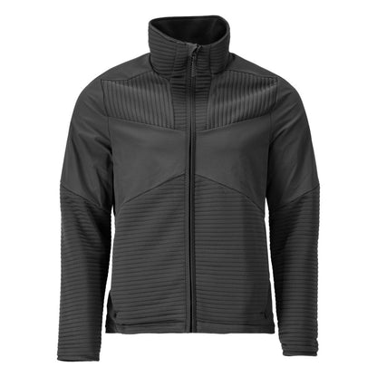 Fleece sweater with zip, microfleece jacket lining